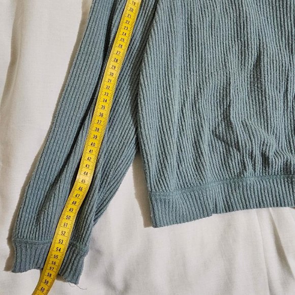 Abercrombie & Fitch Teal Off Shoulder Top - Picture 4 of 9